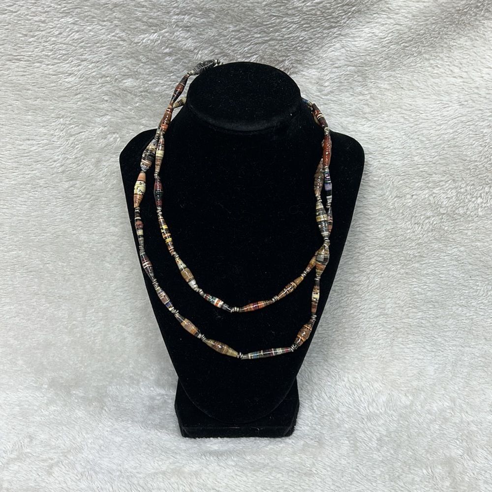 Paper bead Necklace